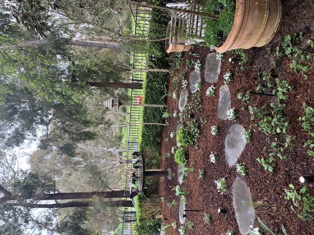 Completed stepping stone garden — Geelong