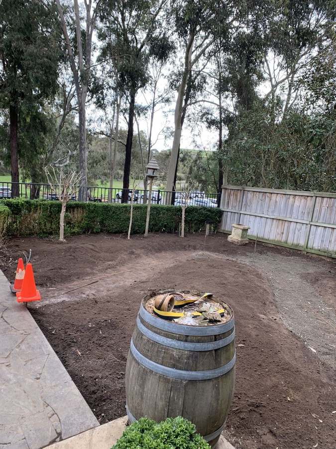 Garden construction — site preparation